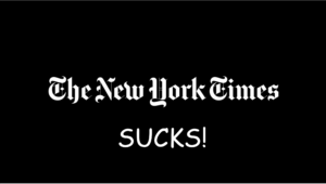 Read more about the article How Awful is the NY Times? Let me Count the Ways