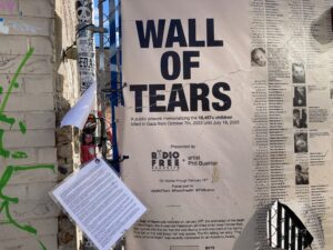 Read more about the article Brooklyn’s Wall of Tears: Art that Downplays US-Israeli Barbarity